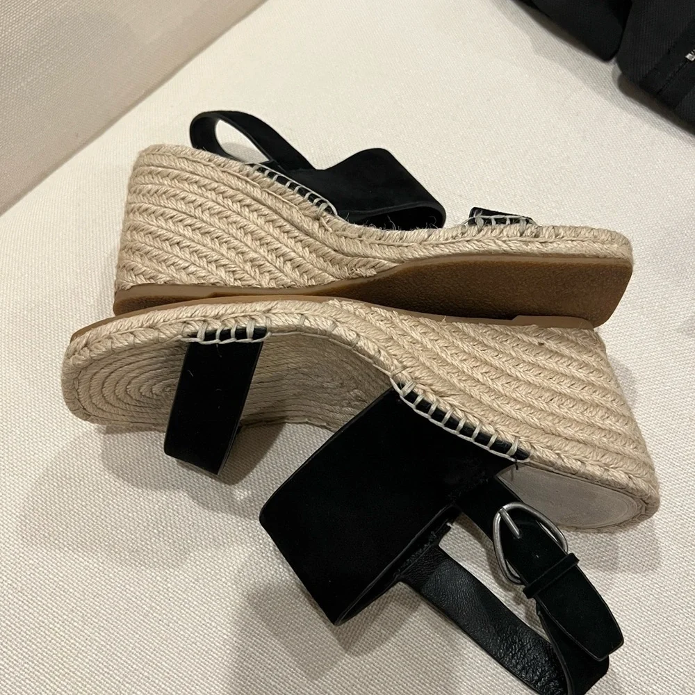 BANANA REPUBLIC Wedge Espadrille Sandal with straps, size 6.5